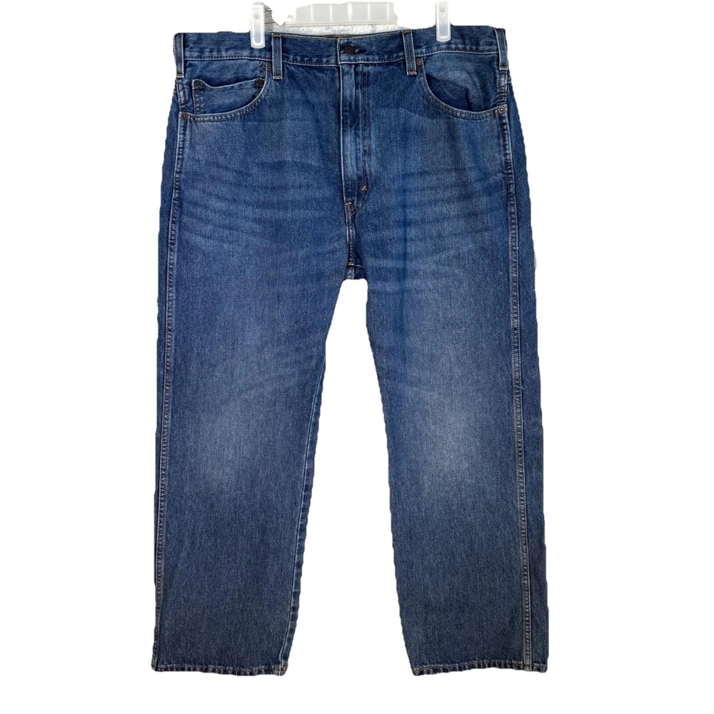Levi's Western Fit Jeans 40x30 Blue Denim High Rise Straight Leg Cowboy Fit